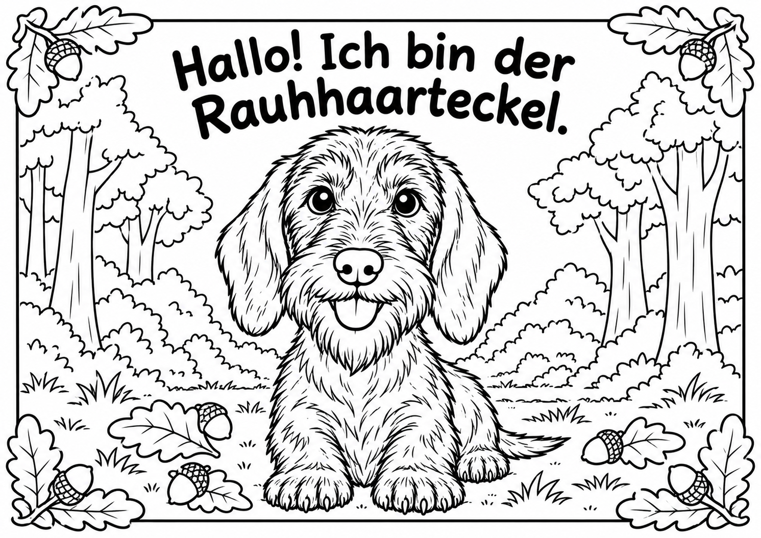 Kleine Teckel-Kunde – Rauhhaarteckel im Revier Kleine Teckel-Kunde – Rauhhaarteckel im Revier